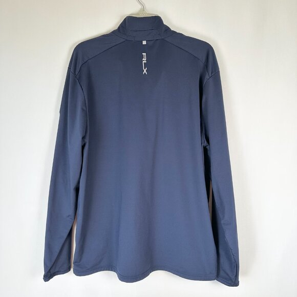 RLX Ralph Lauren 1/4 Zip Pullover Men XL Navy Golf 122nd US Open MGH 1811 Sporty - Picture 8 of 12